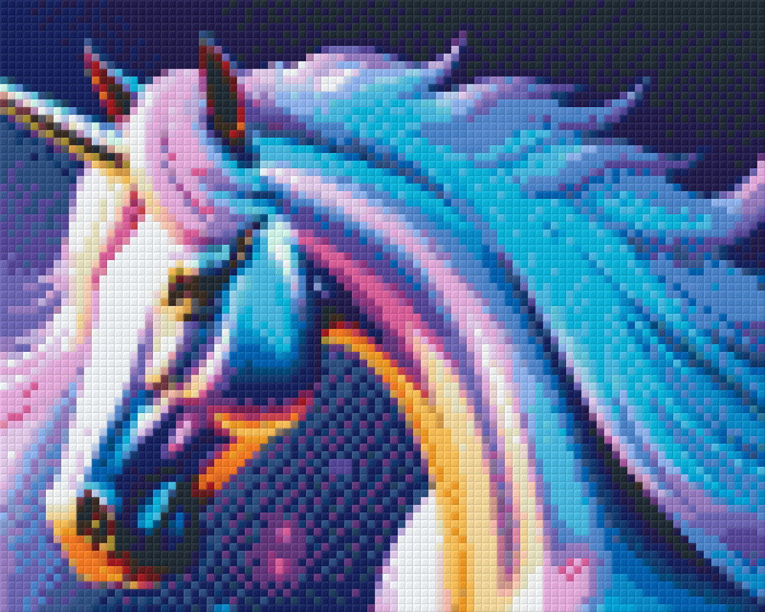 Unicorn [4] Four Baseplate Pixelhobby Mini Mosaic Art kit image 0
